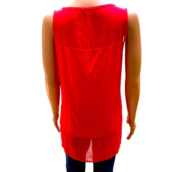 Vince Camuto Vibrant Orange Red Tank Top XL - Picture 3 of 5